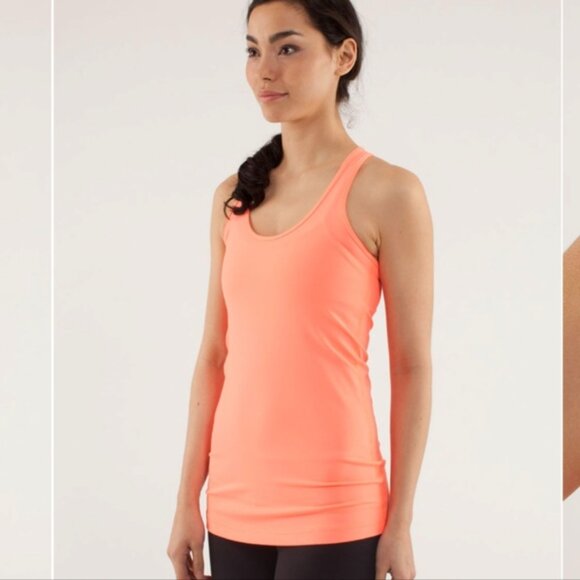 Lululemon Cool Racerback Pop Orange reversible - Picture 3 of 10